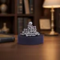 DIY 171 Stk Magnetkugeln Schreibtisch Spielzeug Kreative Metall Skulptur Heim Dekoration - Silber