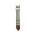 Grey Leather Watch Band Strap Compatible with Samsung Galaxy Watch 4 5 Replacement Part - Gray