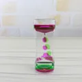 Clessidra a olio liquido giocattolo sensoriale antistress decorazione per scrivania - Rosa Verde
