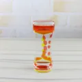 Timer clessidra goccia olio movimento liquido giocattolo sensoriale decorazione scrivania. - Rosso E Giallo