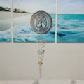 Carillon eolico de acero inoxidable arbol de la vida bola de cristal decoracion colgante 15cm - Árbol de la Vida (Giratorio de Hilo de Pesca)