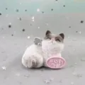 Süße Katzen Harz Figur Detail, ideal für Auto Deko, Kuchendeko oder Heim Dekor Ornament. - 2506-1A (Super Glücklich)