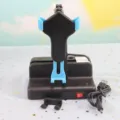 Automatischer Handy-Rocker fur Schrittzahlung, Plastikschwingstander mit USB-Kabel. - Himmelblau
