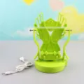 Contapassi per telefono in plastica verde con ali d'angelo dispositivo alimentato USB - Alimentato via USB / Versione migliorata