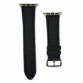 Bracelet de montre de rechange en cuir noir compatible Apple Watch, variante style femme. - 38/40/41mm / Style Noir Pour Femme