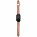 Light pink leather watch strap single pin replacement band for Xiaomi Band 7 Pro accessory - Single-Pin Buckle / Light Pink