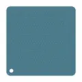 Durable silicone heat insulation mat honeycomb anti-scald kitchen dining table pad - Square / Red