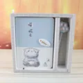 Süßes Cartoon-Katzen-Notizbuch- und Stift-Geschenkset Schüler-Planer Schreibwaren-Box - A6 / 6033-6B
