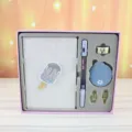 Niedliches Glitzer Schreibwaren Geschenkset mit Notizbuch Stift Klebeband für Schüler. - A6 / 6033-10B