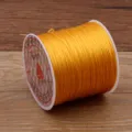 Hilo de cristal elástico amarillo para pulseras de cuentas DIY, cordón elástico de 50m. - Amarillo