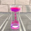 Clessidra a olio liquido bicolore giocattolo sensoriale decorazione scrivania viola rosa - Viola rosato
