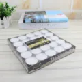 Round white tea light candles pack for home decor, wedding party, tea warming and romantic dinner. - 10g (50 Pieces/Pack)
