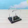 Newton Wiege Kugelspiel Metall Physik Wissenschaft Pendel Schreibtisch Deko Top - Kleine Quadrat / Schwarz