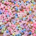 Mini colorful lollipop resin charms DIY nail art accessories colorful mix wholesale - Multicolor