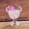 Miniatuur hars fruit beker detail, ideaal voor DIY hanger, sleutelhanger en tas accessoire. - Drakenvrucht Schijf Beker Stijl (5)