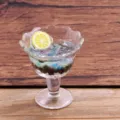 Miniatur Harz Frucht Tasse DIY Anhänger transparentes Glas dekoratives Accessoire für Taschen - Zitronen-Fruchtbecher-Stil (2)
