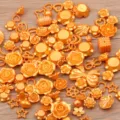 Mixed assorted resin charms flatback rose bow shapes DIY craft accessories gold 100g - 30g Pack / Orange