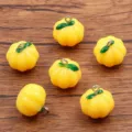 Yellow Resin Pumpkin Charm 17x17mm DIY Jewelry Pendant Accessory for Necklace Bag - Yellow