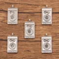 Zinklegering Tarot De Magiër Metalen Bedels Hanger voor DIY Sieraden maken 13x26mm. - De Magiër Stijl (5)