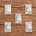 Zinklegering tarotkaart Kracht hanger DIY sieraden accessoire, vintage zilveren stijl. - De Kracht Stijl (7)