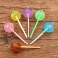 Colorful resin lollipop charms for DIY jewelry making, cute pendant accessories for necklaces or bracelets - Round Lollipop Style (13K06) / 10 Pieces