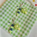 Creatief fruit kralen telefoon ketting zomer kiwi blauwe bes ijsje tas hanger leuk - Zoete Blauwe Bessen Citroen Hanger