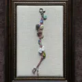 Boho style handmade beaded phone charm and bag pendant with colorful multi elements for women - Wild Stone Spring Charm