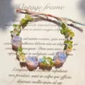 Handmade Macrame Woven Crystal Flower Bracelet Cute Gemstone Jewelry Gift For Women - Single Crystal Raw Stone Hand Rope