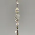Handgemaakte macrame kristal bloem geweven bedel touw armband origineel ontwerp sieraden - Kersenbloesem