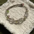 Handgemaakte Makramee Kristal Armband Ruwe Steen Geweven Touw Variant Kleurrijke Edelstenen Sier - Kristal Taal