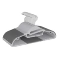 Clips de cabeza de pato y boca de pez, gris claro