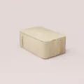 Bolso de almacenamiento de lino M 52x32x20cm caja organizador de ropa portatil hogar - M