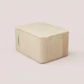 Caja de Almacenamiento de Lino de Algodón Extra Grande Organizador de Edredón - Extra grande
