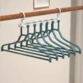 Percha plegable multifuncional colgador de pantalones multicapa ahorrador de espacio para armario - Verde azulado