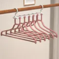 Percha mágica plegable multicapa estante para pantalones en elegante color rosa mousse - Rosa Mousse