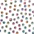 Colorful mini resin paw charms for DIY phone case decoden cream glue hairpin accessories. - Gold Glitter Style (27K08)