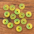 1 Stk 16mm Farbverlauf Gelb Gruen DIY Harz Ringanhaenger fuer Handyhuelle Haarklammer - Gelb-Grüner Farbverlauf