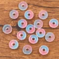 DIY Farbverlauf Harz runde hohle Charms fuer Haarklammern und Handyhuellendekoration. - Blau-Rosa Verlauf