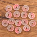 16mm Farbverlauf Harz Runde Charms DIY Handyhülle Haarnadel Handwerk Zubehör neu - Weiß-Rosa Farbverlauf