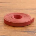 Cordon plat en cuir PU rouge pour bijoux DIY, bracelets et colliers, 120x1cm. - Rouge