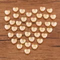 Perline smaltate cuore zampa dorate per gioielli fai da te, piccoli ciondoli in lega per bracciali. - Bianco
