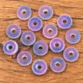 Verlaufend lila Harz runde hohle Charms DIY Handyhülle Haarspangen Zubehör 16mm. - Blau Lila Verlauf