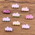 Bunte Legierung Buchstabe Nice Perlen DIY Schmuck Zubehör für Armband Halskette Variante - NICE Buchstaben Stil / 9x15mm