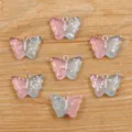DIY Harz Schmetterling Anhänger, 15x20mm bunte Glitzer Charms für Schmuckherstellung, 8 Farben. - Stil 6