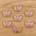 Harz Schmetterling Anhänger für DIY Schmuckherstellung, bunte Farbverlauf Charms 15x20mm. - Stil 7