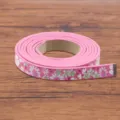 Cordon en cuir PU à fleurs roses 120x1cm pour bracelets colliers accessoires faits à la main. - N°3 Motif Floral Rose