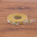 Bloemen print PU leer koord rol 120x1cm DIY armband ketting knutselen strip accessoire - Patroon 7