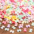 Ciondoli colorati per nail art con fiocco in resina mini decorazione fai da te - Modello a fiocco