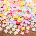 Ciondoli per unghie in resina colorati stile misto mini trifoglio fiore cabochon DIY decor - Stile Stella di Natale