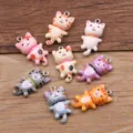 Jolis pendentifs en résine chat de dessin animé accessoires de bijoux DIY colorés - Chat de Dessin Animé (26J1)